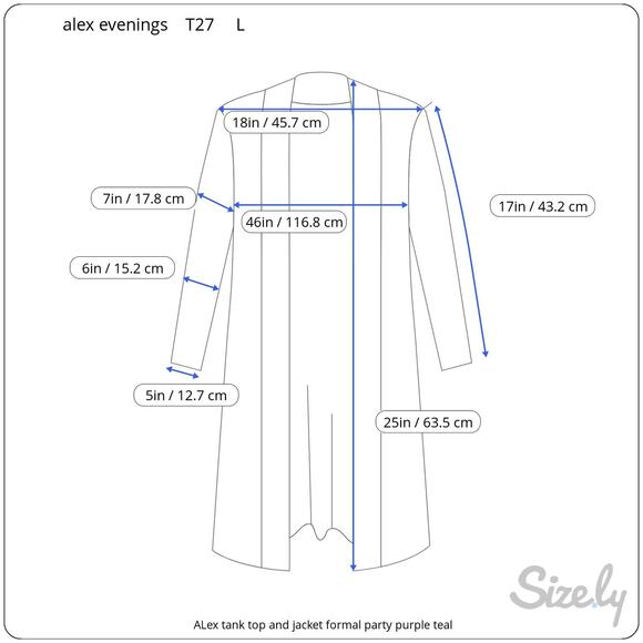 Alex tank top and jacket formal party purple teal sparkle - Picture 4 of 16